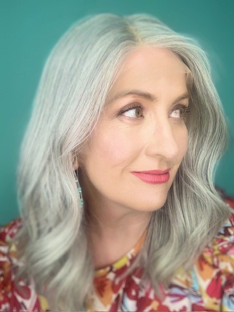 Demi 16"/ Ash Grey Human Hair Wig - Image 3