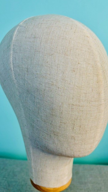 NEW Luxury Head Shaped Wig /Topper stand with Wood Base - Image 3