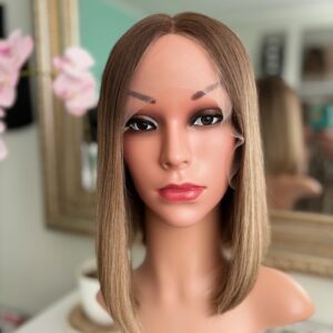 Jenna 12"/Balayage Blonde Human Hair Wig