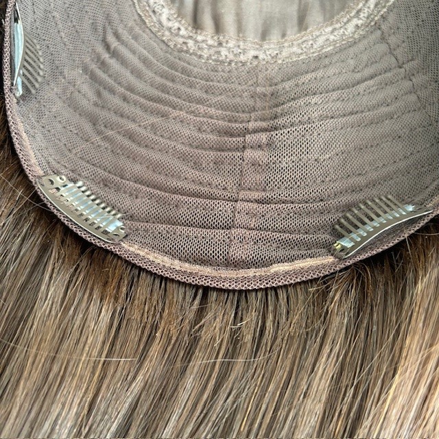 Carrie 22" Silk Topper Medium Brown Human Hair - Image 4