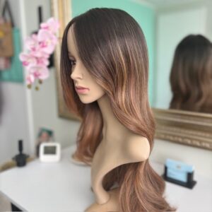 Adele Wig Long Mocca Brown Synthetic 21,5-22,5 cap